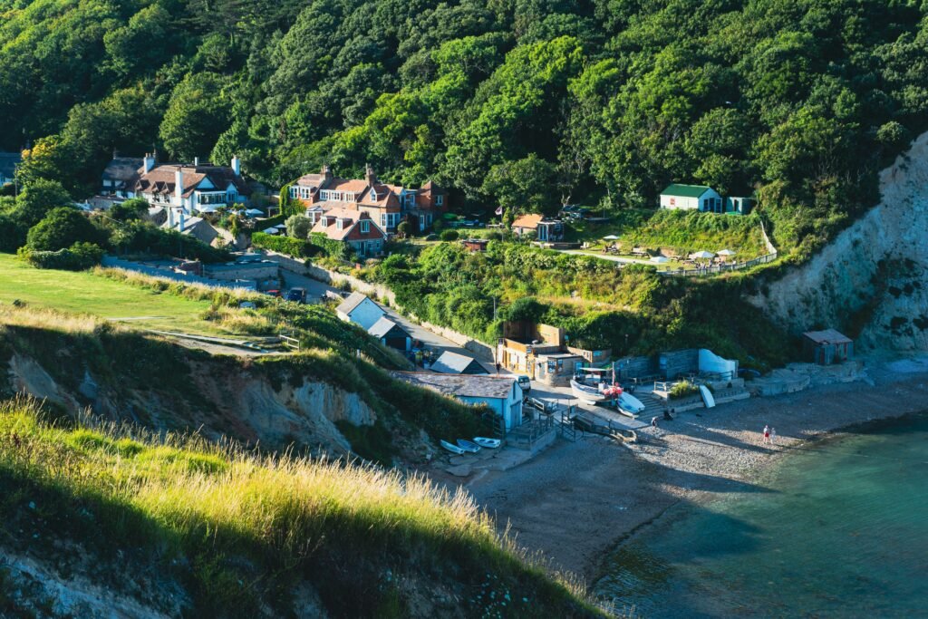 Lulworth Cove Kiosk on the beach