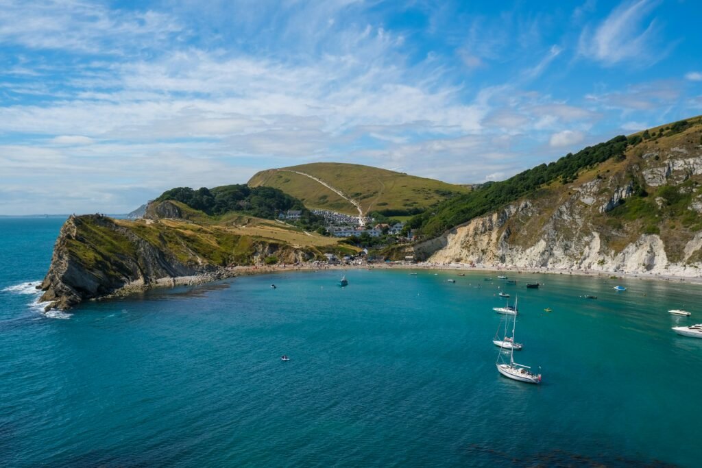 Lulworth Cove in Lulworth