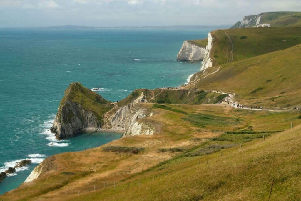 The path to Durdle Door in Lulworth